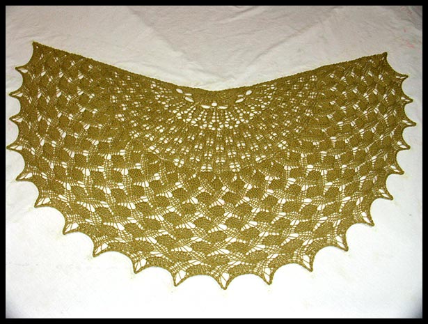Busy Garden Shawlette (click to see more photos and details)
