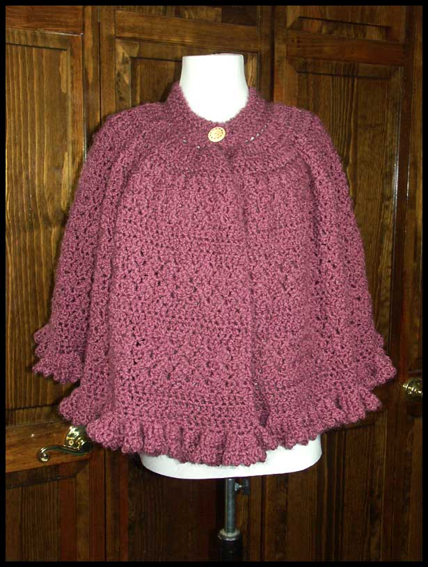 Rose Ruffles Cape (click to see back)