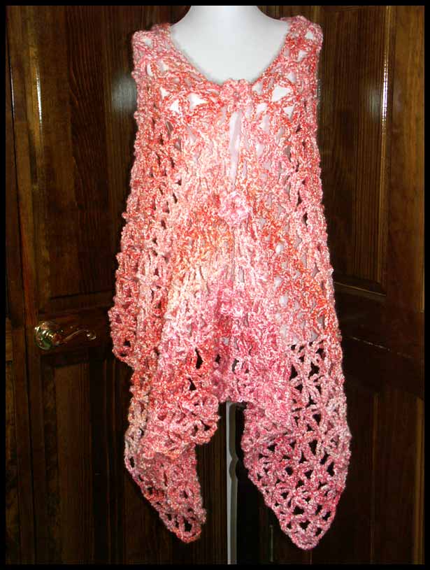 Petal Stitch Poncho (click to see back)