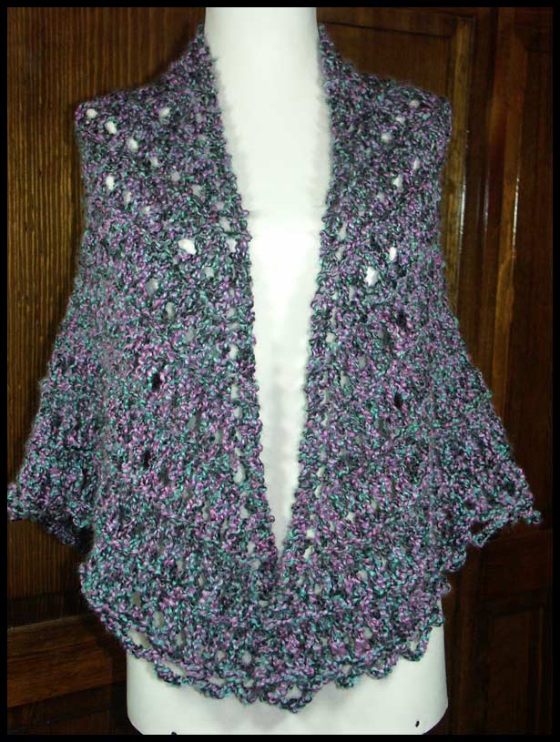Disco Knit Shawl (click to see back)
