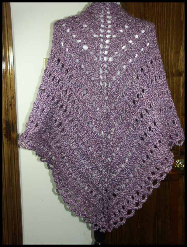 Baroque Knit Shawl (click to see front)