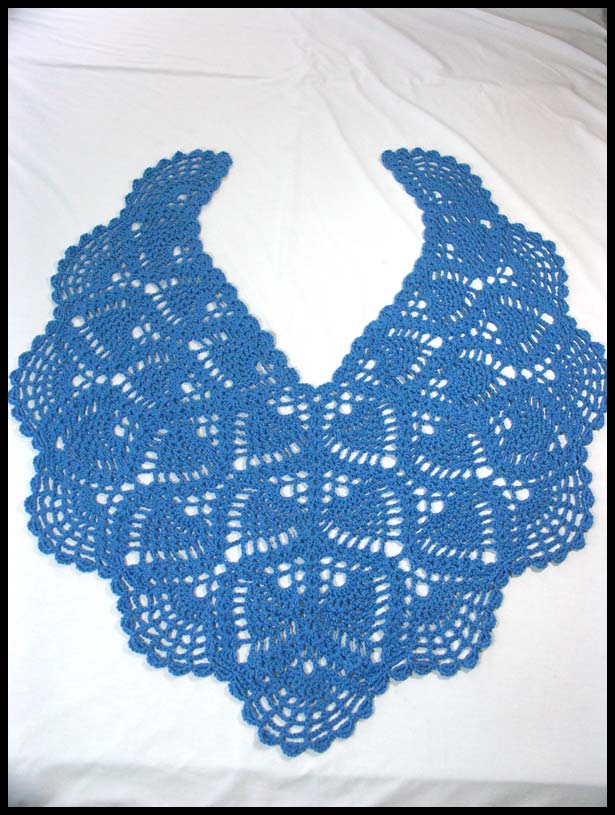 Blue Curacao Shawl - Flat (click to go back)