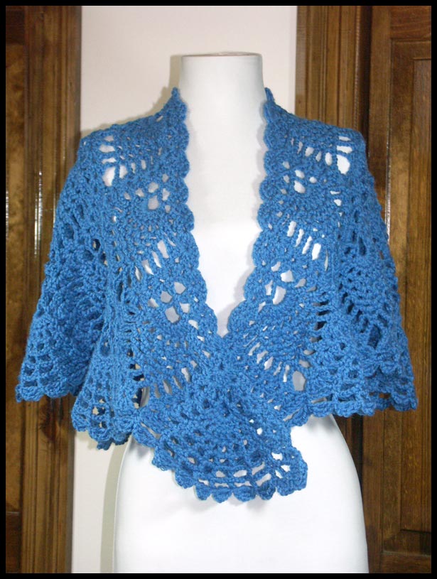 Blue Curacao Shawl (click to see back)
