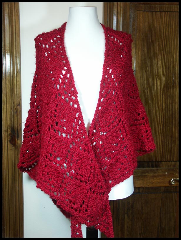 Diamond Knit Shawl (click to see back)