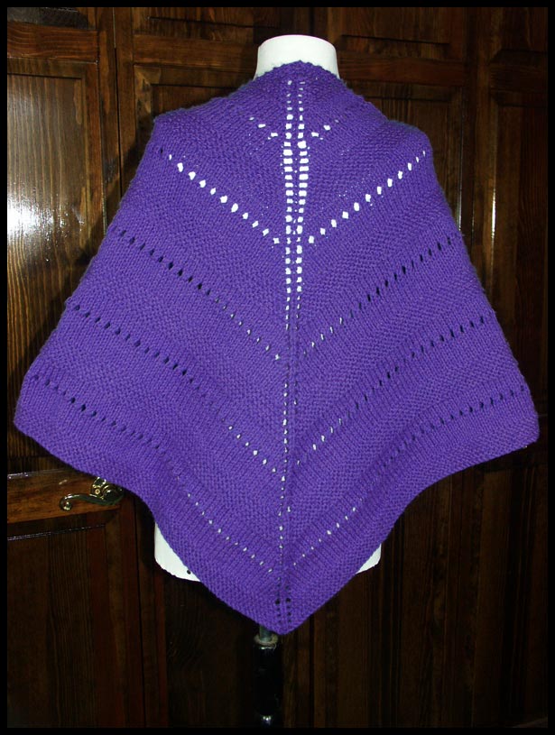 Garter Stripe Shawl (click to see front)